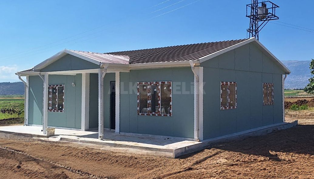82m² Single Storey Prefabricated House (Aksu)